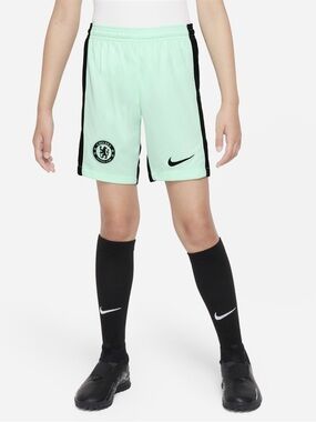 Nike Chelsea Light Mint & Black Boys Soccer Shorts. - Large